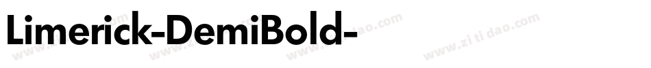 Limerick-DemiBold字体转换
