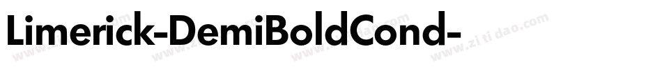 Limerick-DemiBoldCond字体转换
