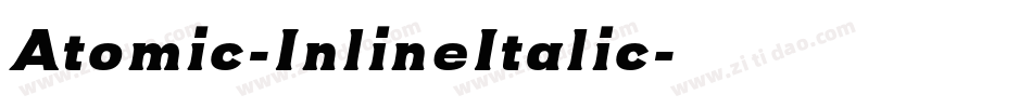 Atomic-InlineItalic字体转换