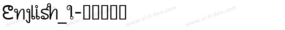 English_1字体转换
