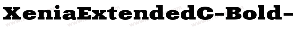XeniaExtendedC-Bold字体转换