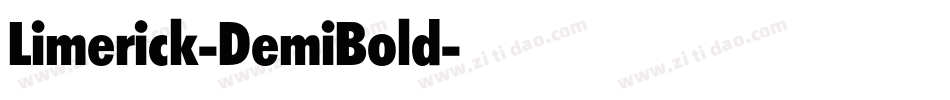 Limerick-DemiBold字体转换