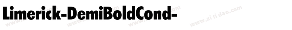 Limerick-DemiBoldCond字体转换