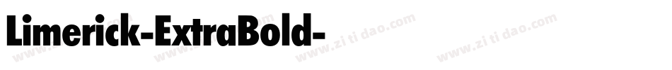 Limerick-ExtraBold字体转换