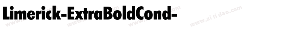 Limerick-ExtraBoldCond字体转换