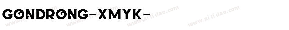 Gondrong-XMyK字体转换