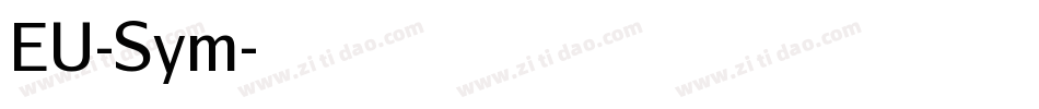 EU-Sym字体转换