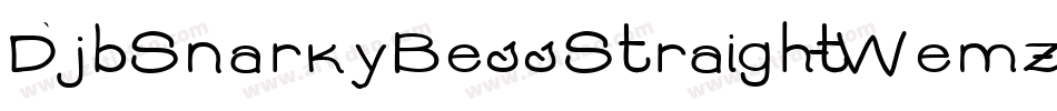 DjbSnarkyBessStraight-Wemz字体转换
