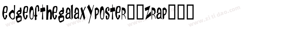 EdgeOfTheGalaxyPoster-3zRAp字体转换