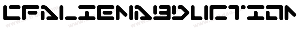 CfAlienAbductionRegular-J2XE字体转换