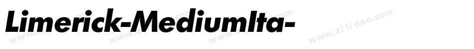 Limerick-MediumIta字体转换
