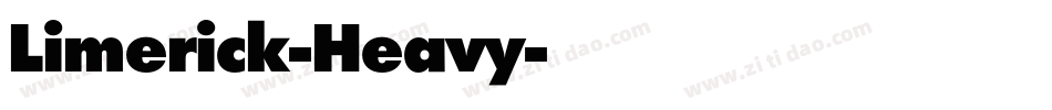 Limerick-Heavy字体转换