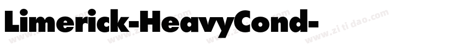 Limerick-HeavyCond字体转换