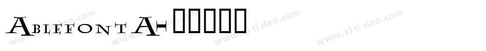 AblefontA字体转换