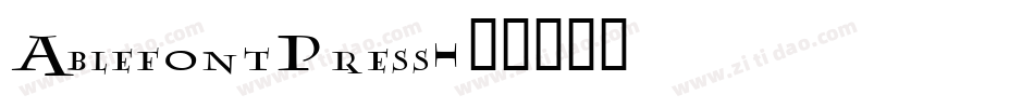AblefontPress字体转换