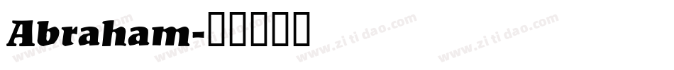 Abraham字体转换