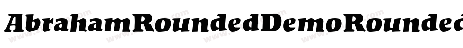 AbrahamRoundedDemoRounded-nRApP字体转换