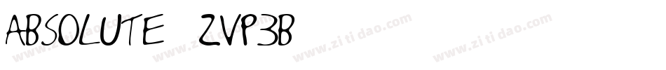 Absolute-ZVp3B字体转换