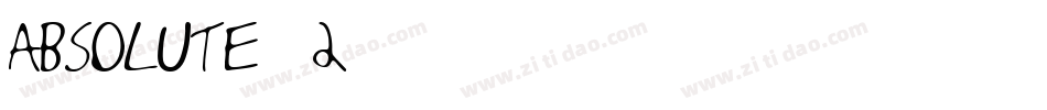 absolute-2字体转换