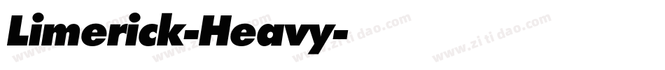 Limerick-Heavy字体转换