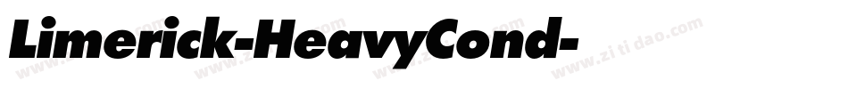 Limerick-HeavyCond字体转换