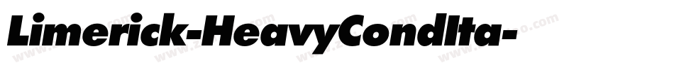 Limerick-HeavyCondIta字体转换