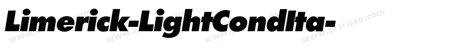 Limerick-LightCondIta字体转换