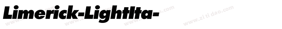 Limerick-LightIta字体转换