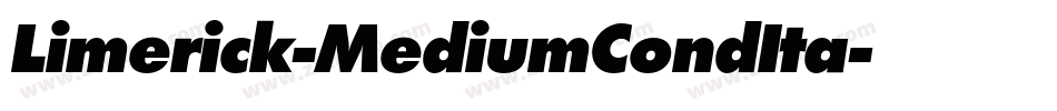 Limerick-MediumCondIta字体转换