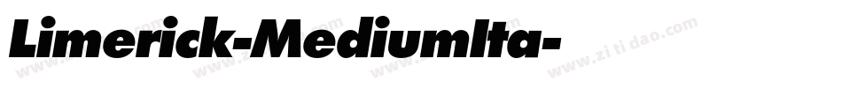 Limerick-MediumIta字体转换