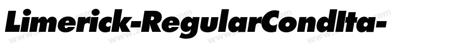 Limerick-RegularCondIta字体转换