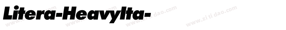 Litera-HeavyIta字体转换