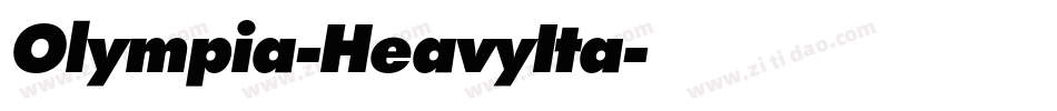 Olympia-HeavyIta字体转换
