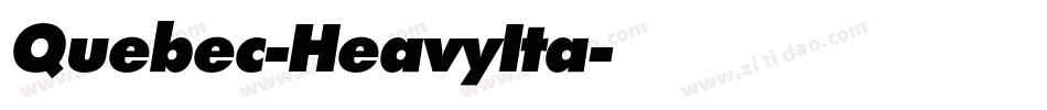 Quebec-HeavyIta字体转换