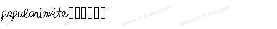 PopularInvite字体转换