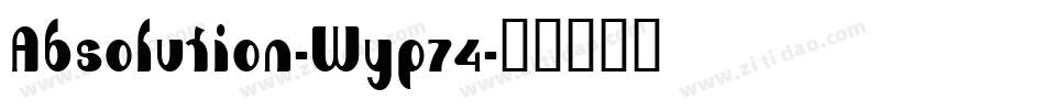 Absolution-Wyp74字体转换