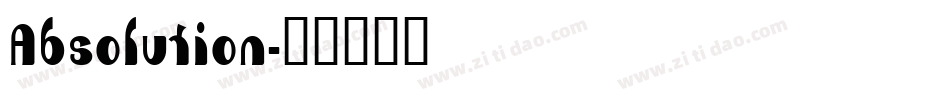 Absolution字体转换