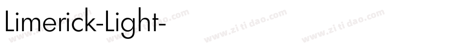 Limerick-Light字体转换