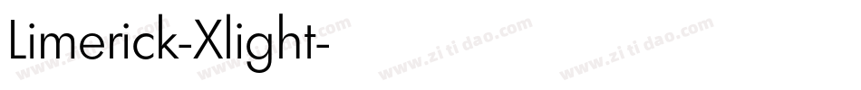 Limerick-Xlight字体转换