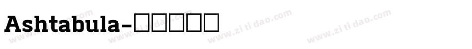 Ashtabula字体转换