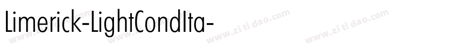 Limerick-LightCondIta字体转换