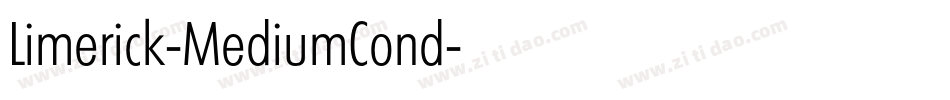 Limerick-MediumCond字体转换
