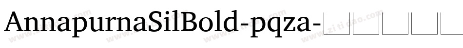 AnnapurnaSilBold-pqza字体转换