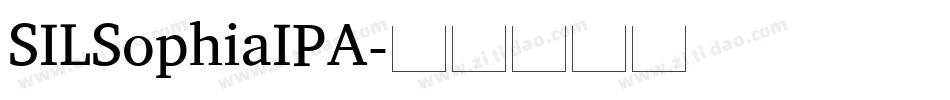 SILSophiaIPA字体转换