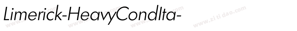 Limerick-HeavyCondIta字体转换