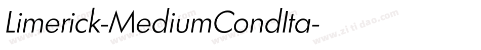 Limerick-MediumCondIta字体转换
