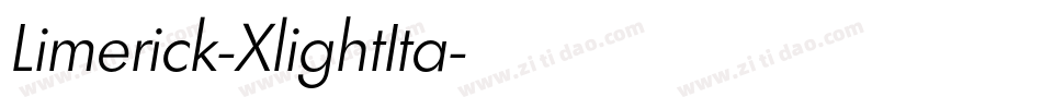 Limerick-XlightIta字体转换