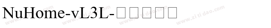 NuHome-vL3L字体转换