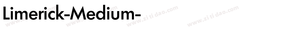 Limerick-Medium字体转换