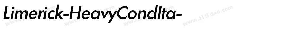 Limerick-HeavyCondIta字体转换
